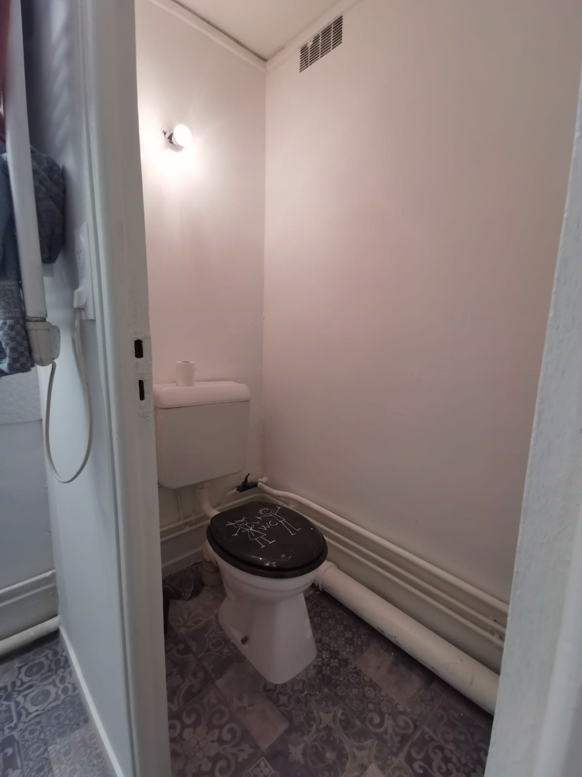 Les WC séparés.